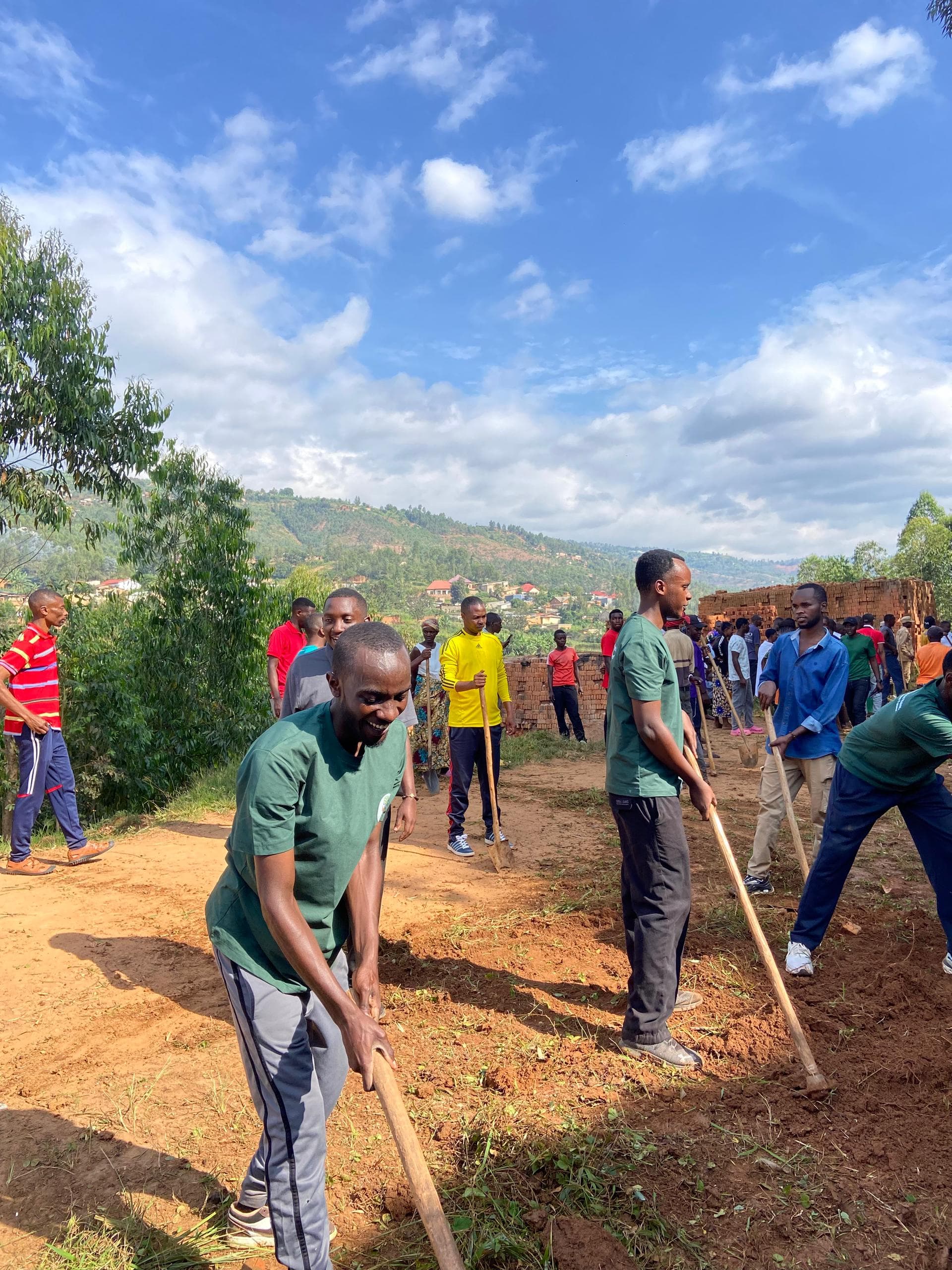 Community members doing Umuganda